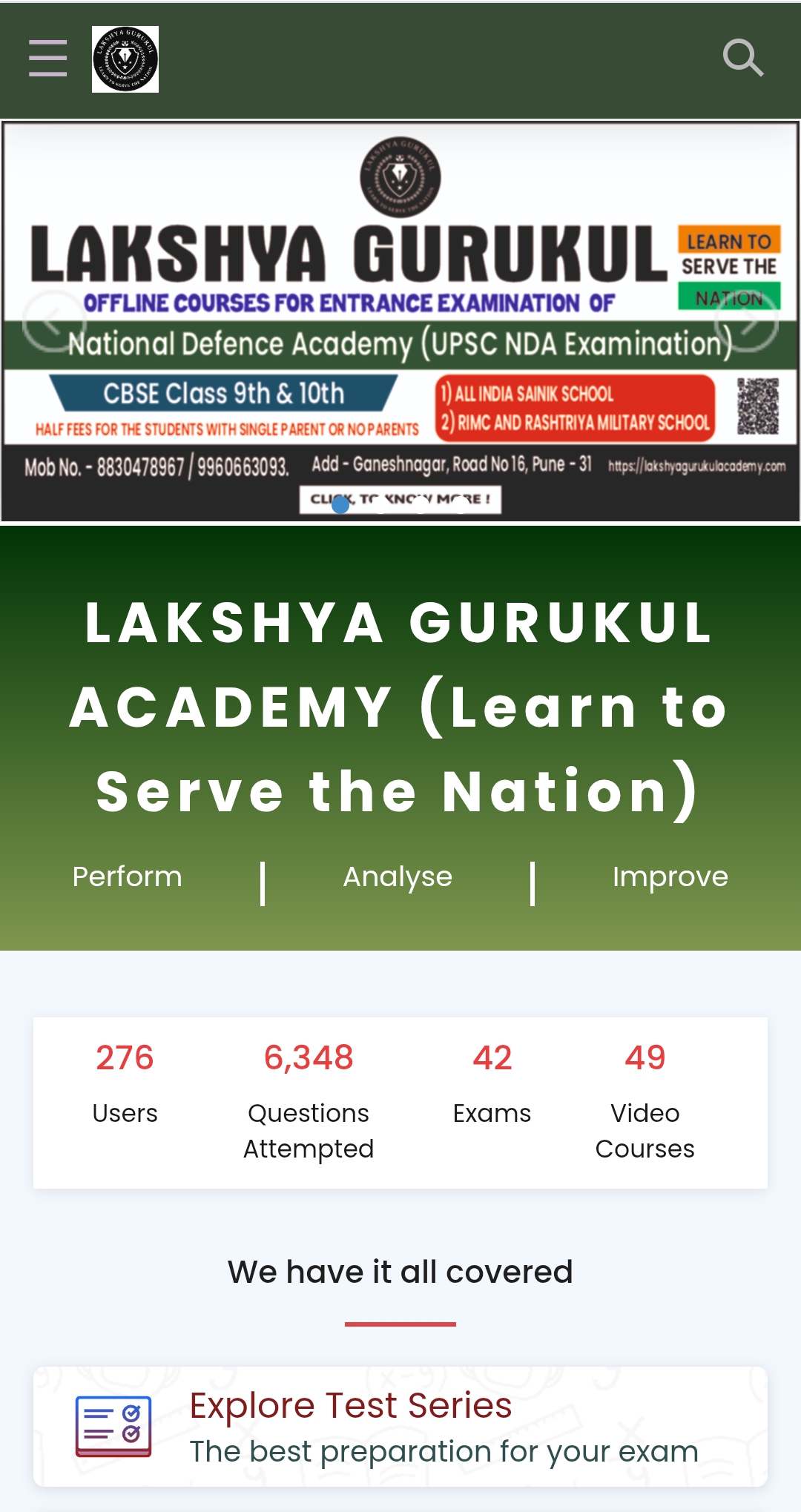 Lakshya Gurukul App